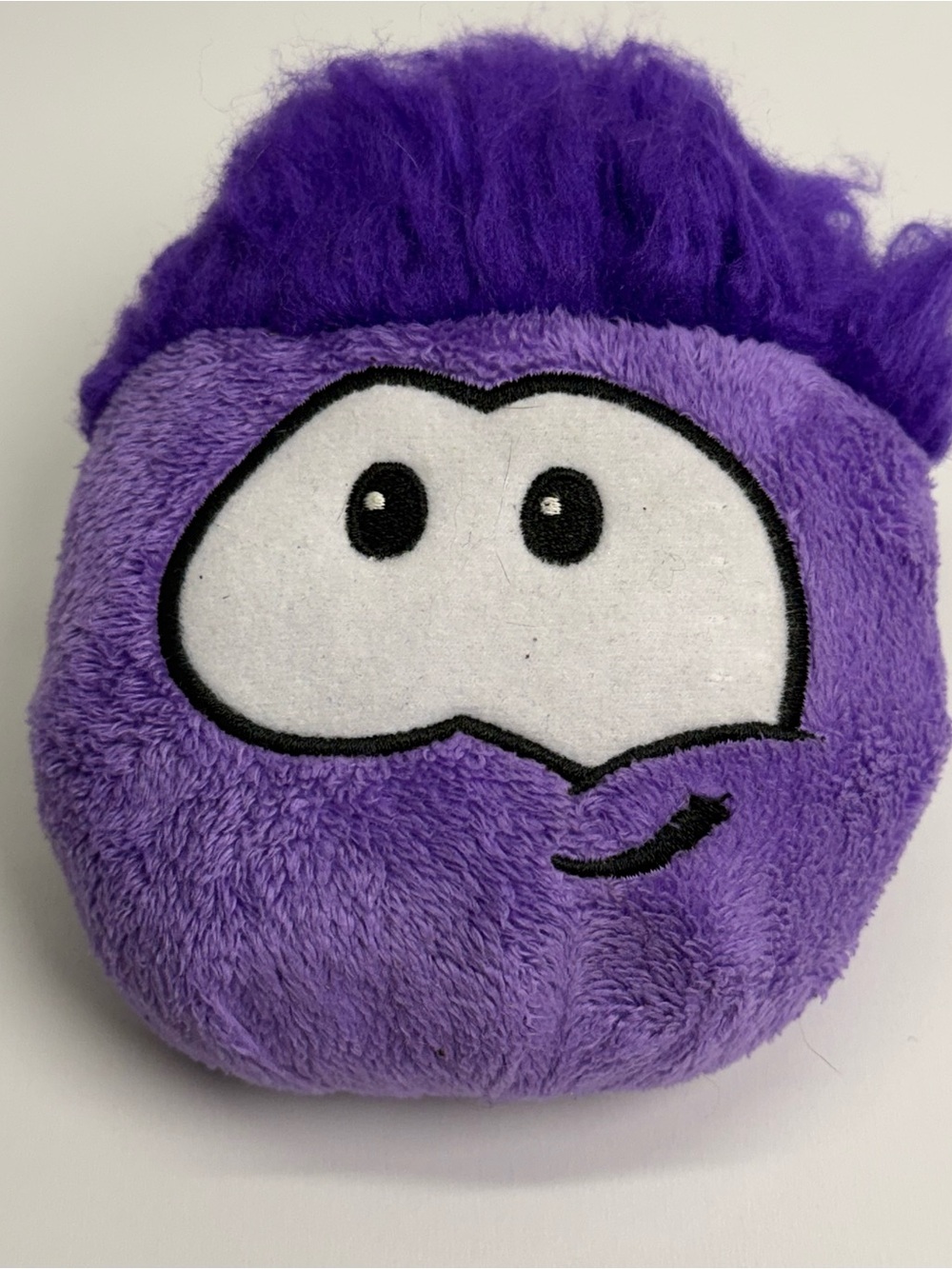 Disney Club Penguin Purple Puffle 5" Plush W/Smirk Stuffed Animal Toy Rare Game